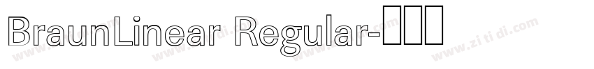 BraunLinear Regular字体转换